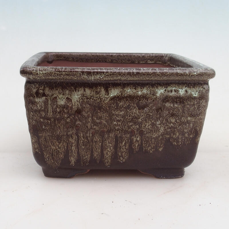 Bonsai tál 16 x 16 x 9,5 cm, barna