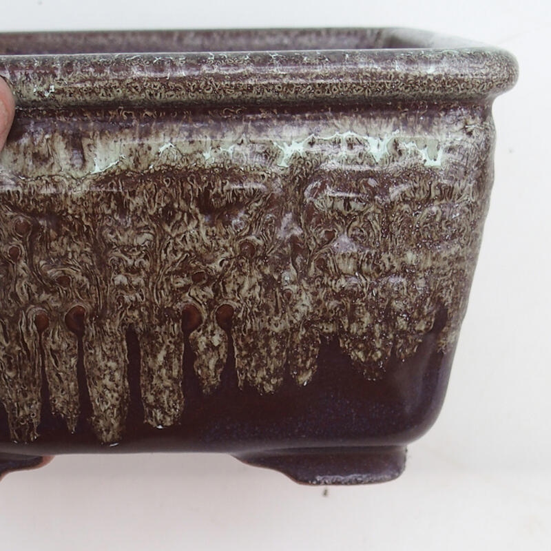 Bonsai tál 16 x 16 x 9,5 cm, barna