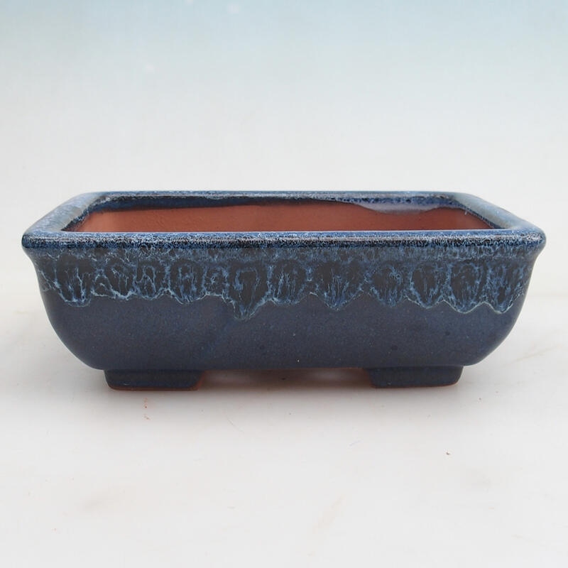 Bonsai tál 17,5 x 13 x 5,5 cm, kék színű