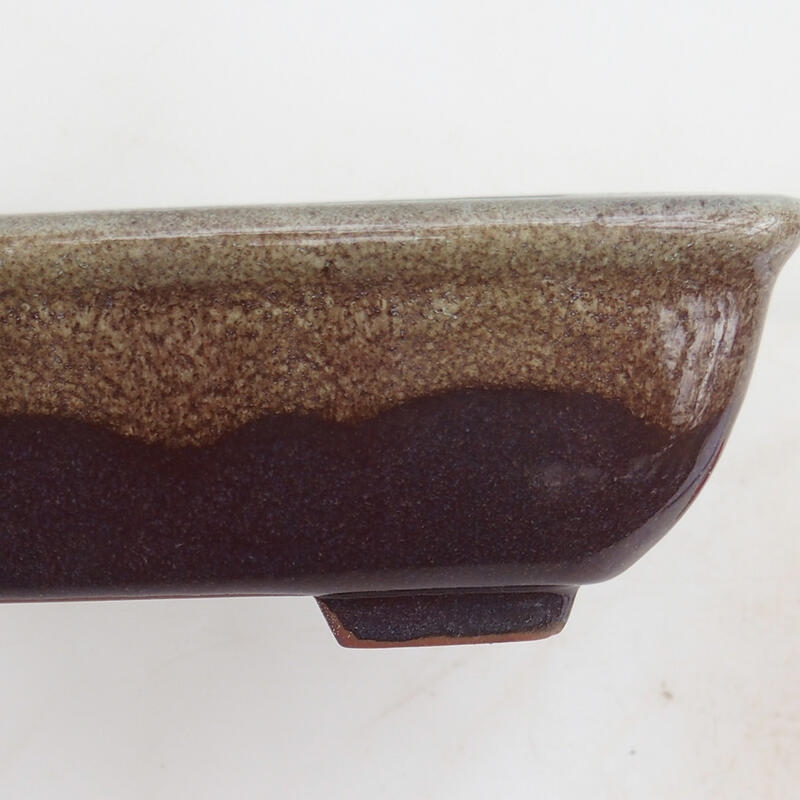 Bonsai tál 17,5 x 13 x 5,5 cm, bordó színben