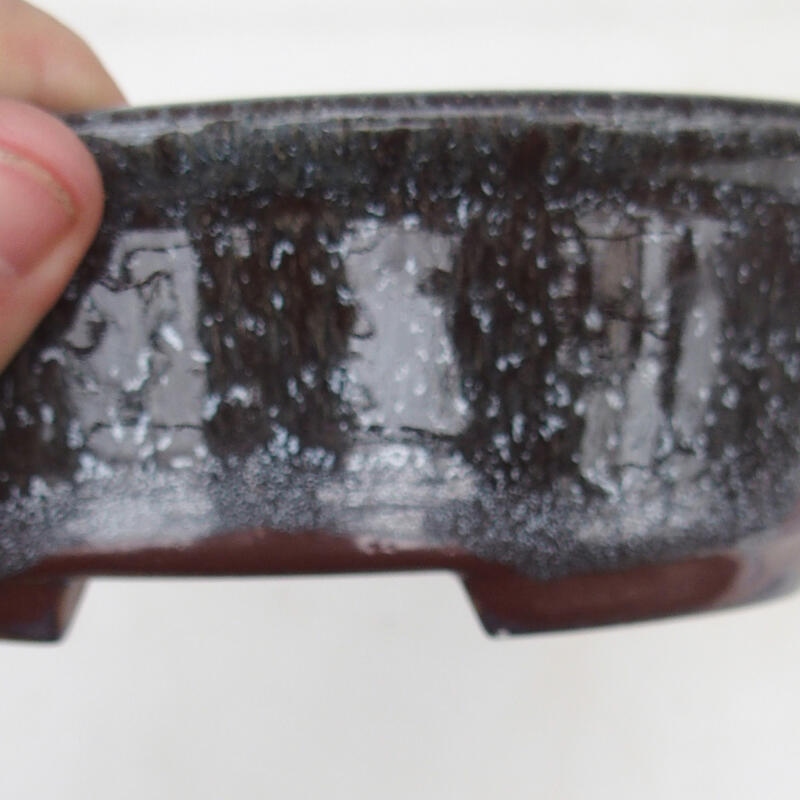 Bonsai tál 17,5 x 14 x 6 cm, barna és fehér színben