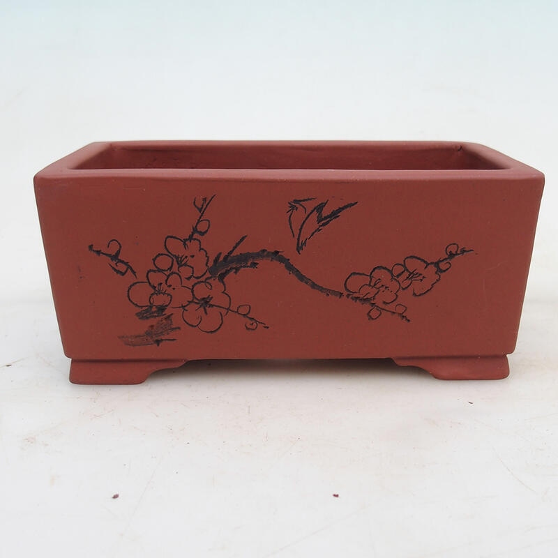 Bonsai tál 17 x 10 x 7,5 cm, téglaszínű, tégla színű