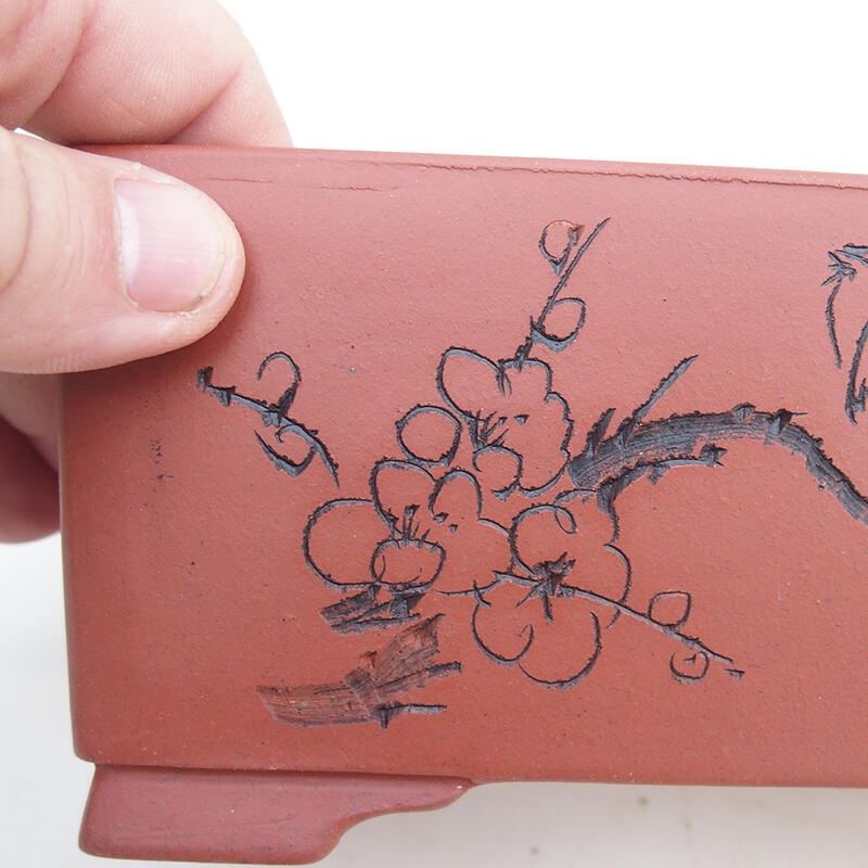 Bonsai tál 17 x 10 x 7,5 cm, téglaszínű, tégla színű