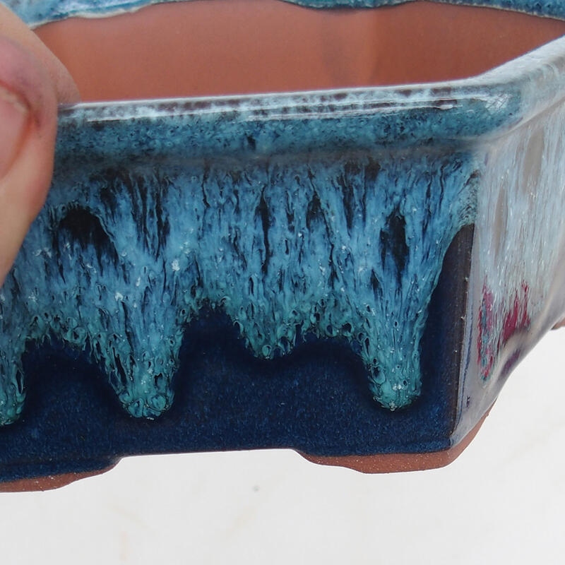 Bonsai tál 17 x 15 x 6 cm, kék színű