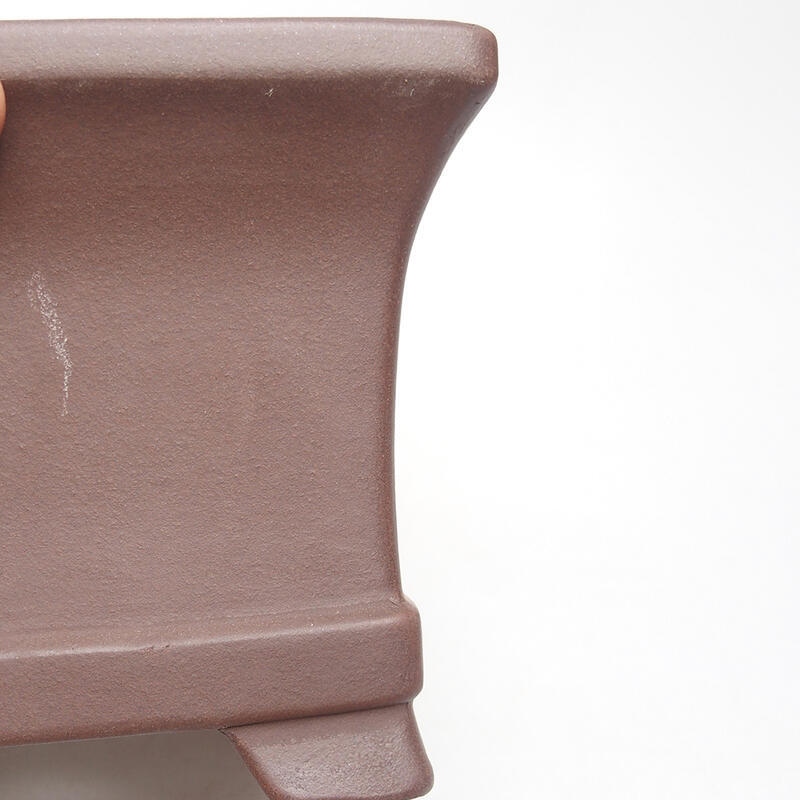 Bonsai tál 17 x 17 x 12 cm, barna