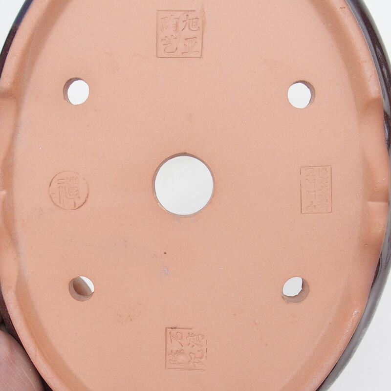 Bonsai tál 18,5 x 15 x 4,5 cm, barna színben