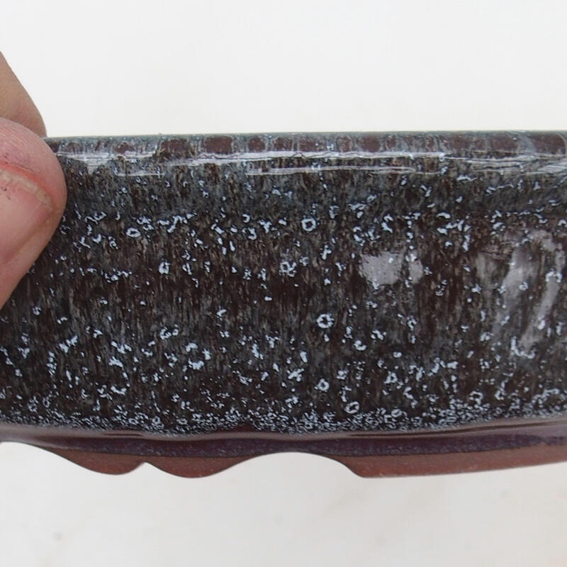 Bonsai tál 18,5 x 15 x 4,5 cm, bordó színben