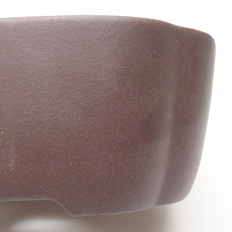 Bonsai tál 18,5 x 18,5 x 7 cm, barna színben