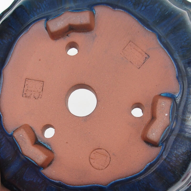 Bonsai tál 18 x 18 x 6 cm, kék színű