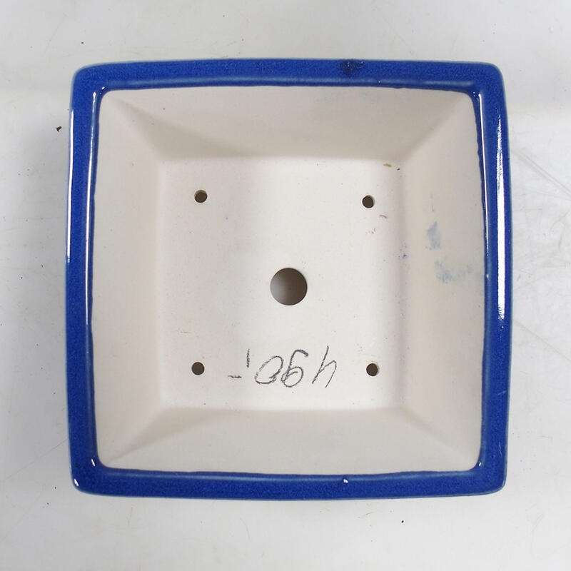 Bonsai tál 18 x 18 x 9 cm, kék színű