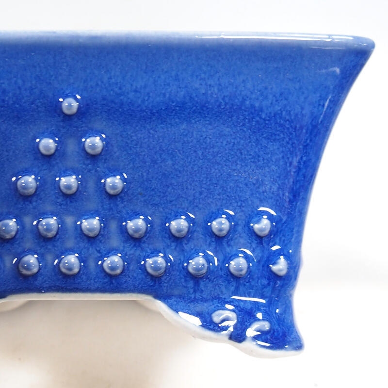 Bonsai tál 18 x 18 x 9 cm, kék színű