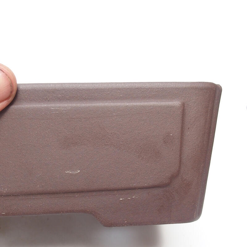 Bonsai tál 19,5 x 14,5 x 6,5 cm, barna színben