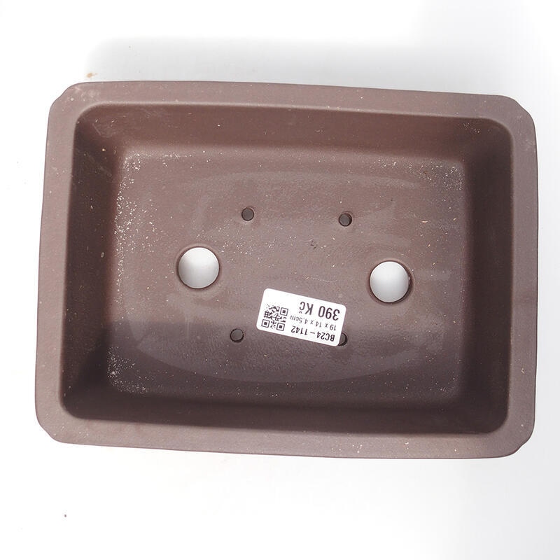 Bonsai tál 19,5 x 14,5 x 6,5 cm, barna színben