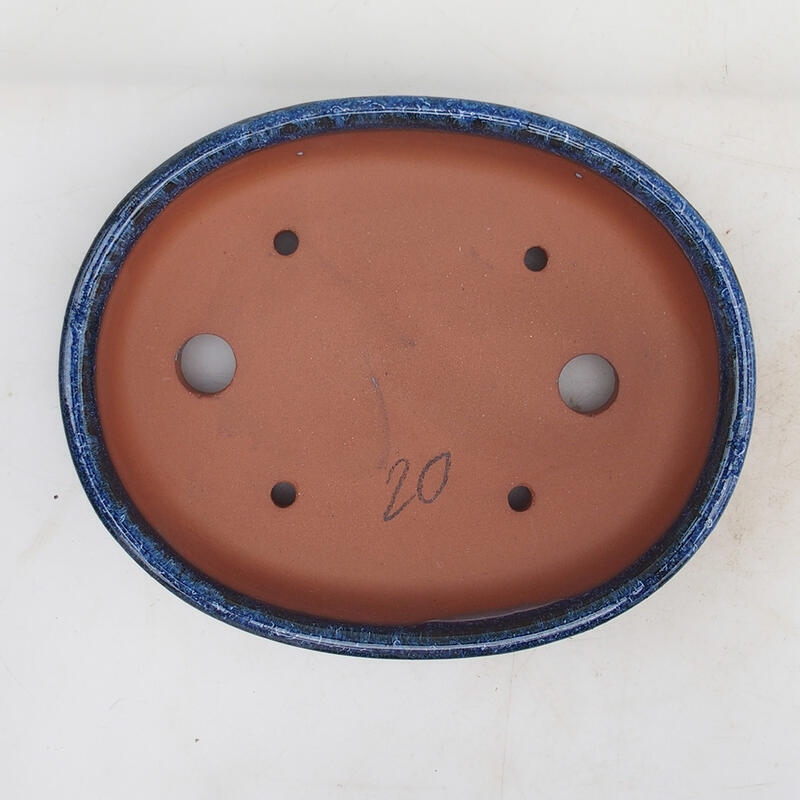 Bonsai tál 19 x 15 x 4,5 cm, kék színű