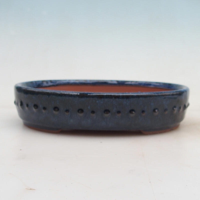 Bonsai tál 19 x 15 x 4,5 cm, kék színű