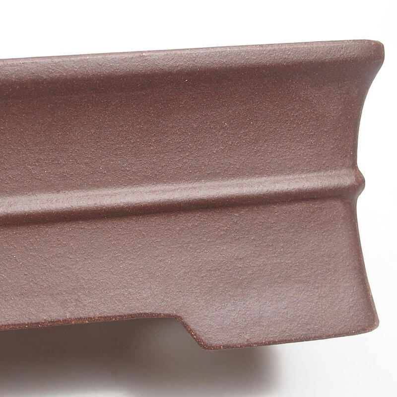 Bonsai tál 20,5 x 15,5 x 7 cm, barna színben