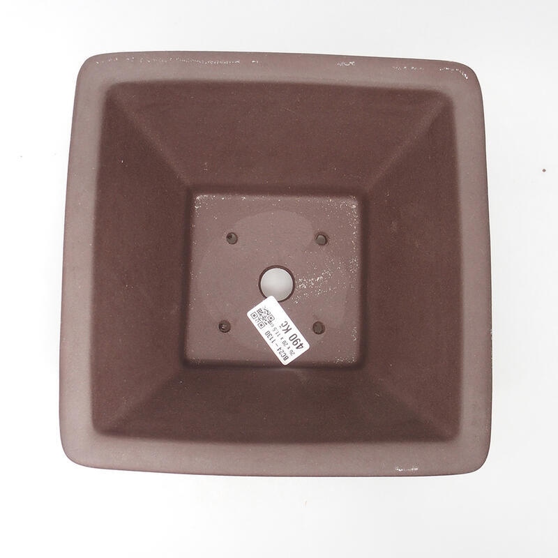 Bonsai tál 20,5 x 20,5 x 11 cm, barna színben