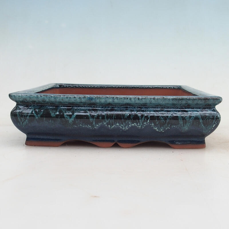 Bonsai tál 20,5 x 20,5 x 5,5 cm, kék színben