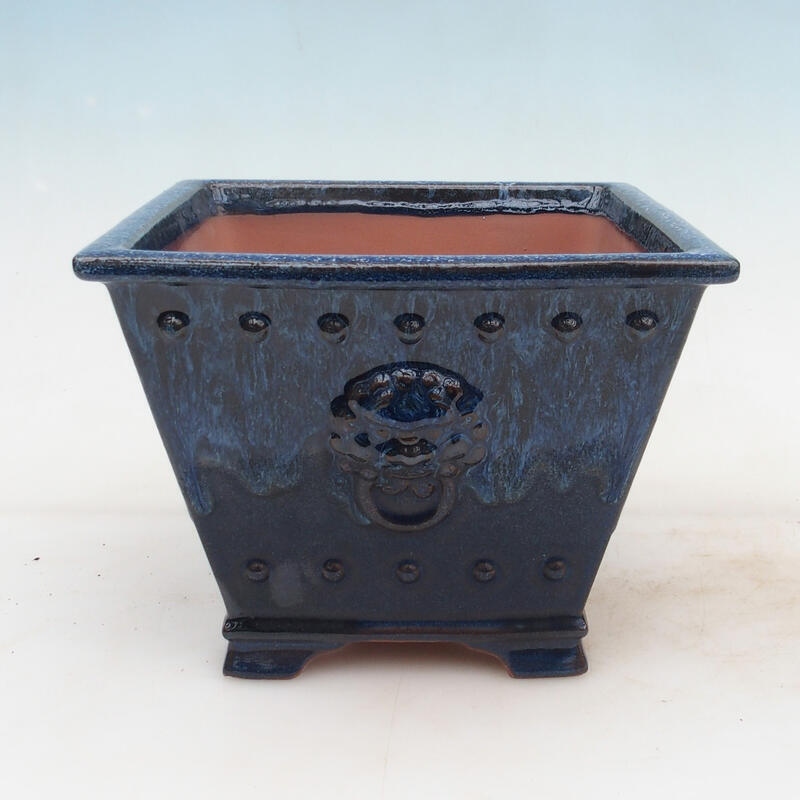 Bonsai tál 20 x 20 x 15,5 cm, kék színben