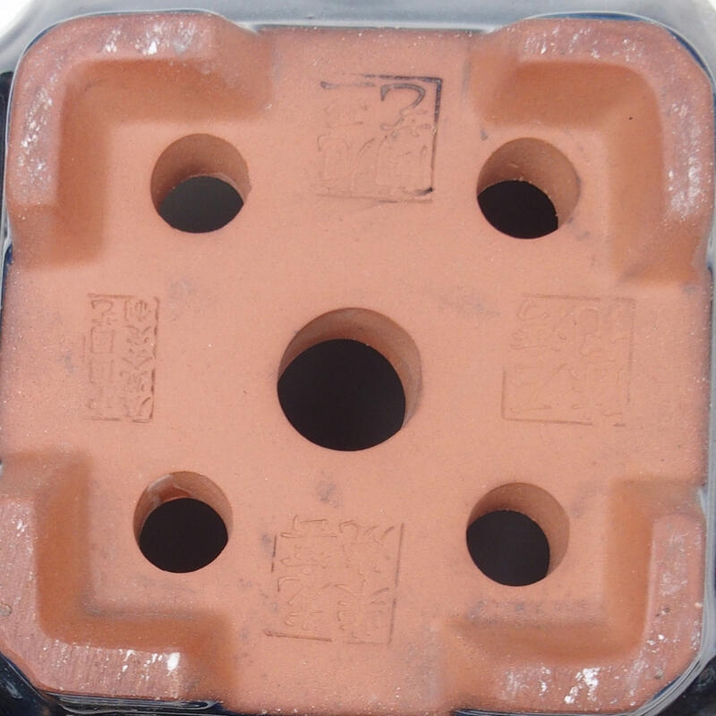 Bonsai tál 21,5 x 21,5 x 15 cm, kék színben