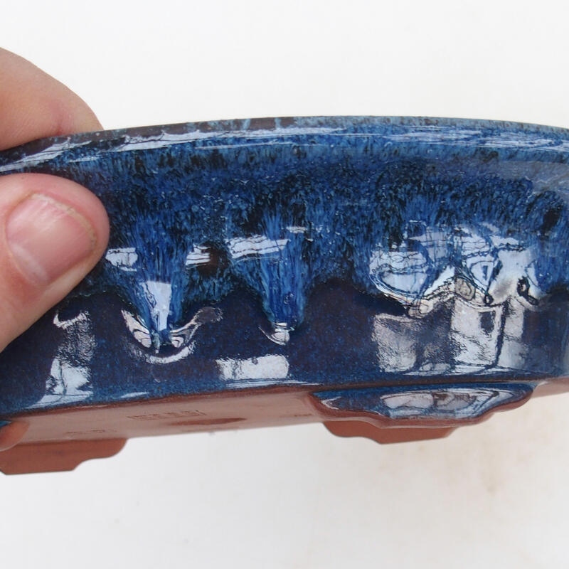 Bonsai tál 21 x 14 x 5 cm, kék színű