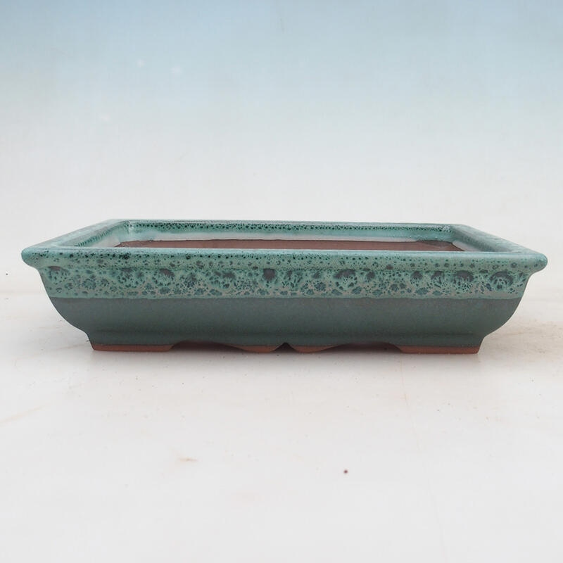 Bonsai tál 21 x 16,5 x 4,5 cm, zöld