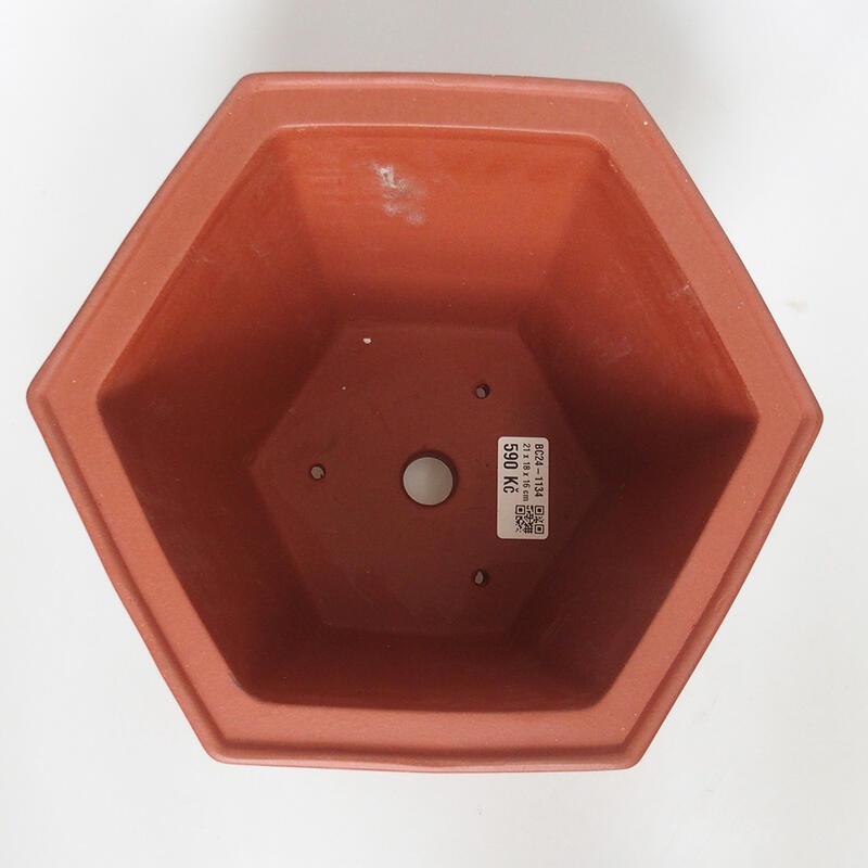 Bonsai tál 21 x 18 x 16 cm, tégla színű