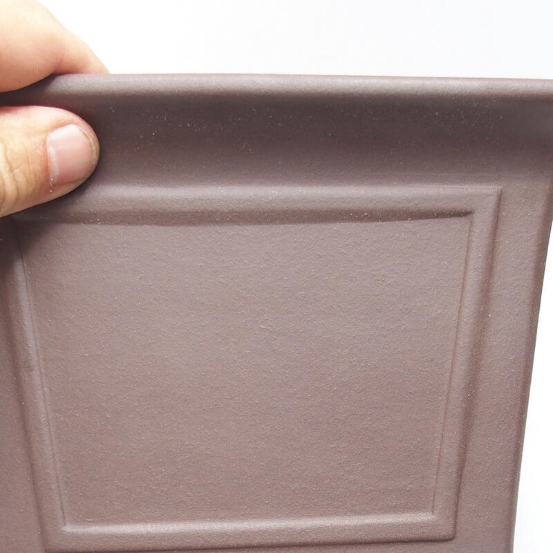 Bonsai tál 21 x 21 x 14 cm, barna