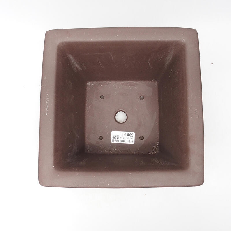 Bonsai tál 21 x 21 x 14 cm, barna