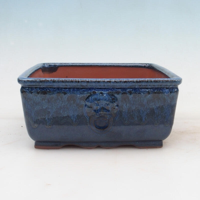 Bonsai tál 21 x 21 x 9 cm, kék színű