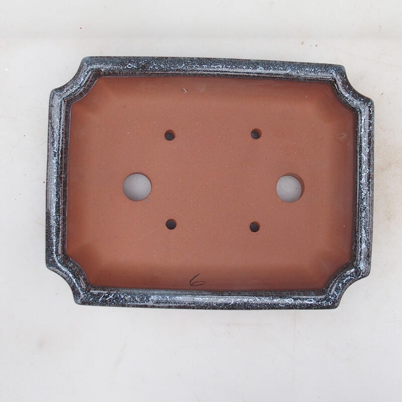 Bonsai tál 22 x 16,5 x 4 cm, bordó színű