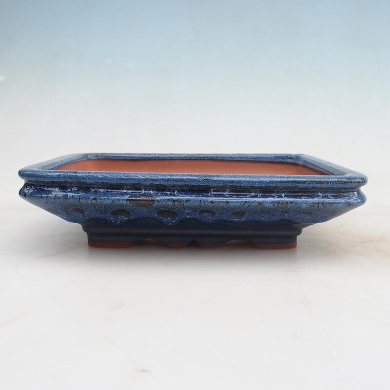 Bonsai tál 22 x 17 x 5,5 cm, kék színű