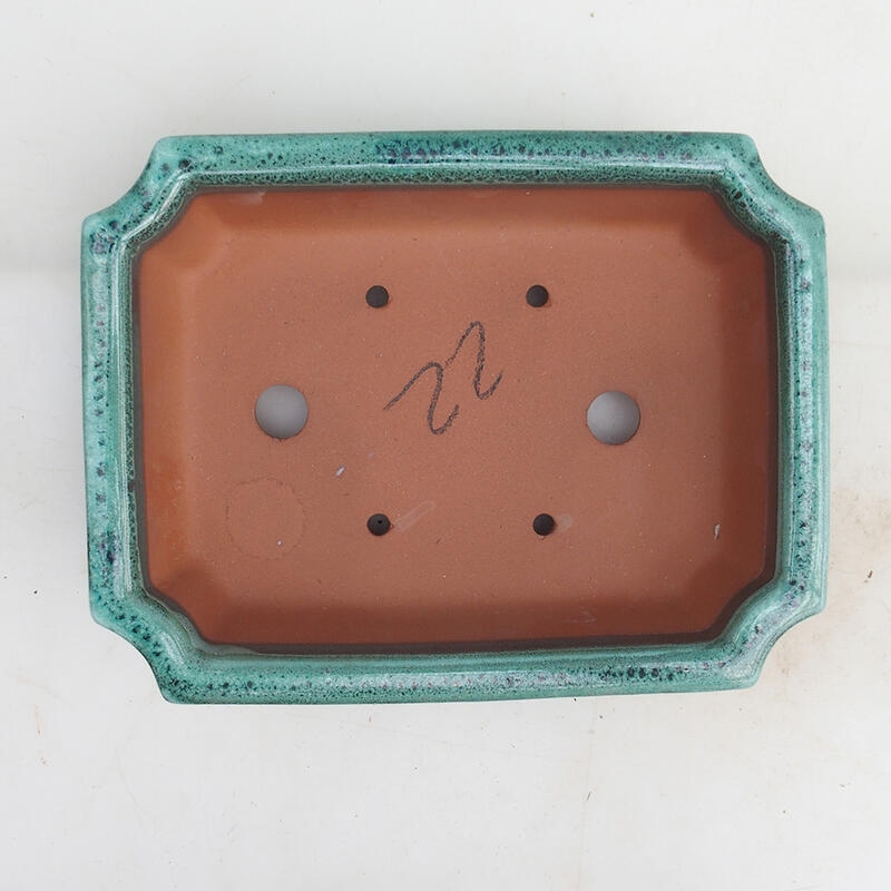 Bonsai tál 22 x 17 x 5,5 cm, zöld