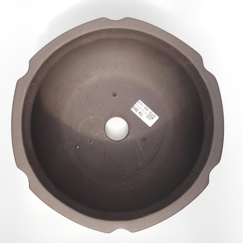 Bonsai tál 24 x 24 x 13,5 cm, barna