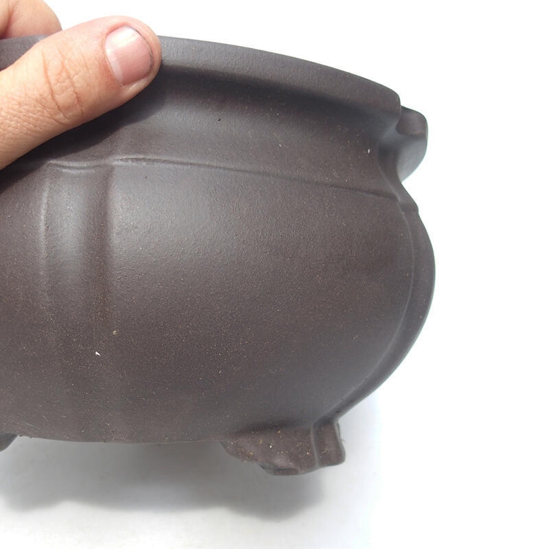 Bonsai tál 24 x 24 x 13,5 cm, barna