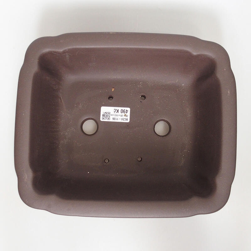 Bonsai tál 25 x 21 x 9,5cm, barna