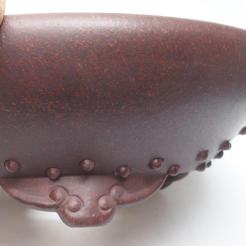 Bonsai tál 29 x 29 x 9,5 cm, barna-fekete színben