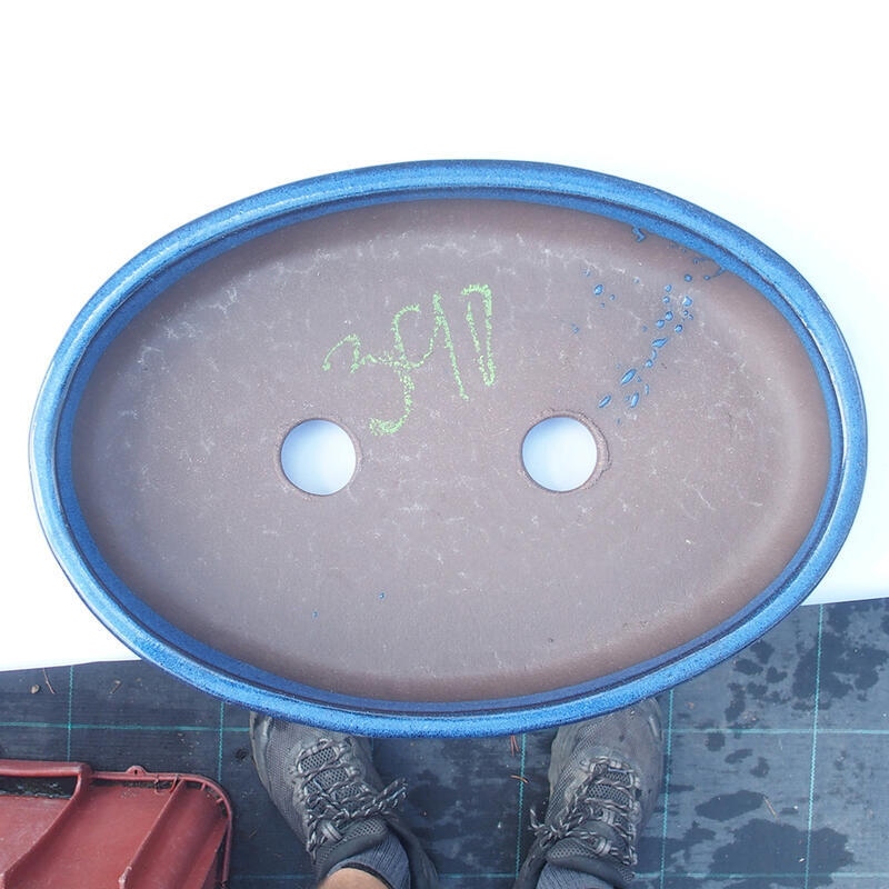 Bonsai tál 30 x 20 x 4,5 cm kék