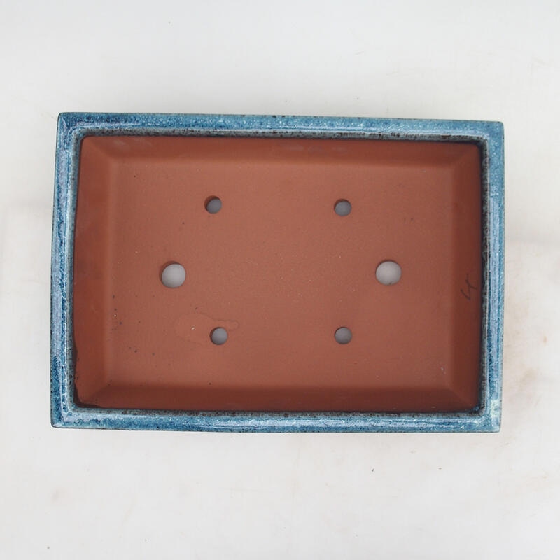 Bonsai tál 31 x 22 x 8 cm, kék-fehér színben