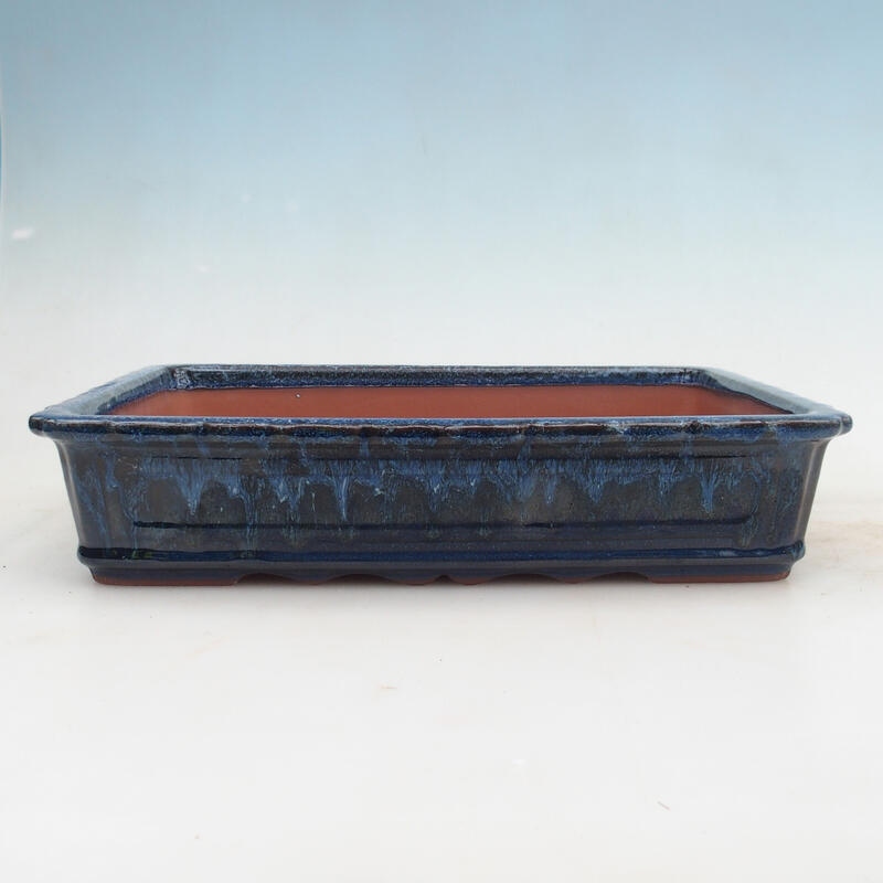 Bonsai tál 31 x 23 x 6,5 cm, kék színű