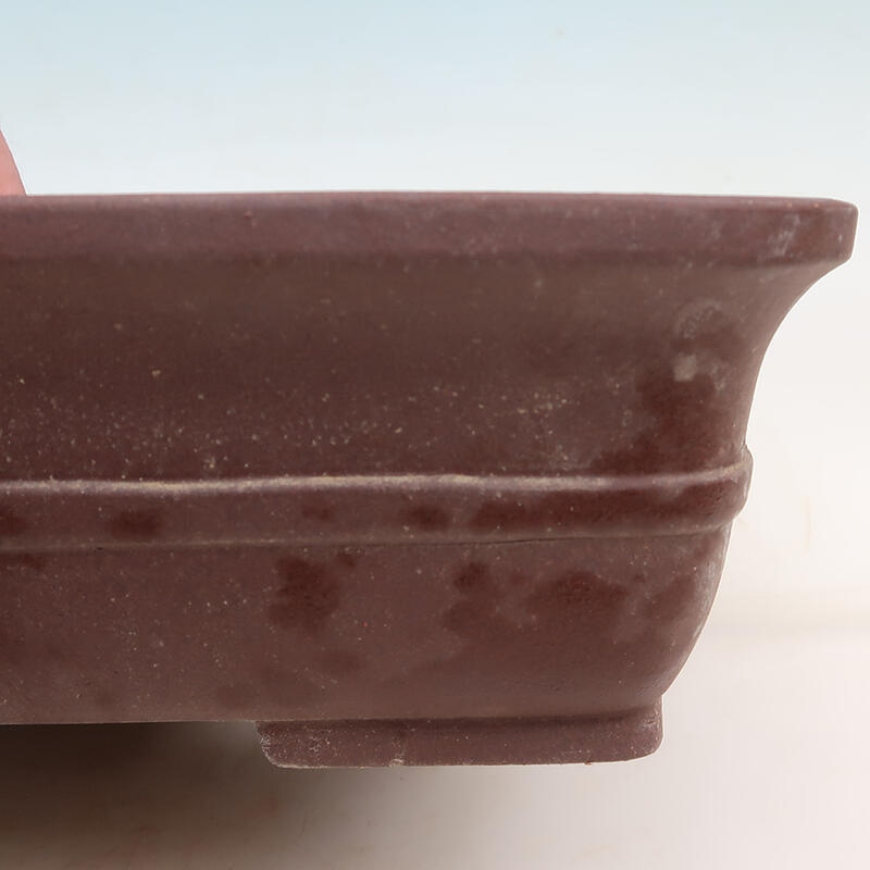 Bonsai tál 36,5 x 30 x 9,5 cm, barna színben