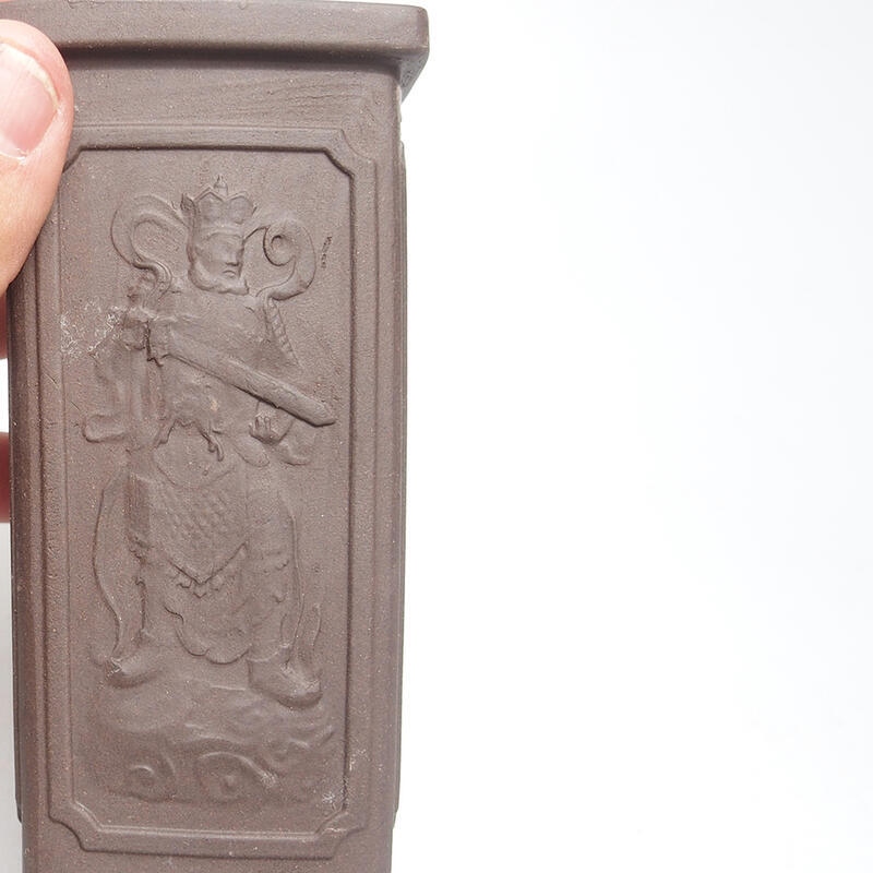 Bonsai tál 6,5 x 6,5 x 13 cm, barna