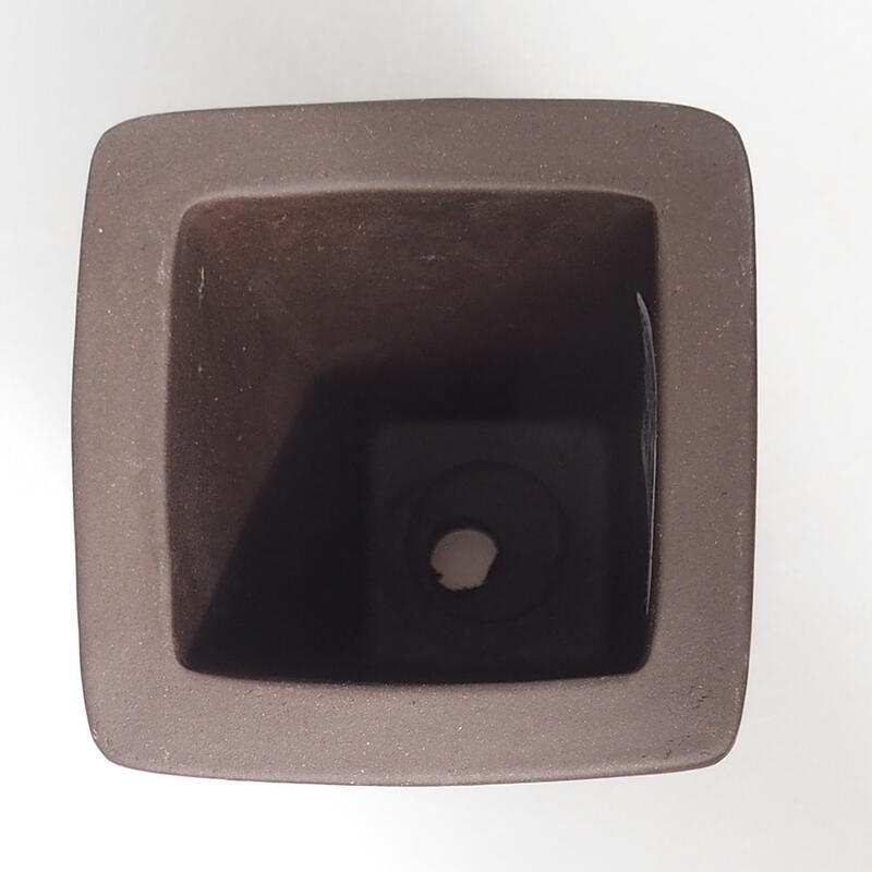 Bonsai tál 6,5 x 6,5 x 13 cm, barna