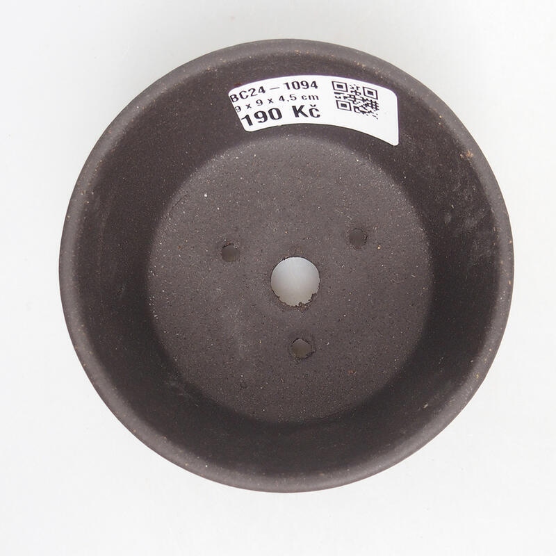 Bonsai tál 9 x 9 x 4,5 cm, fekete színben