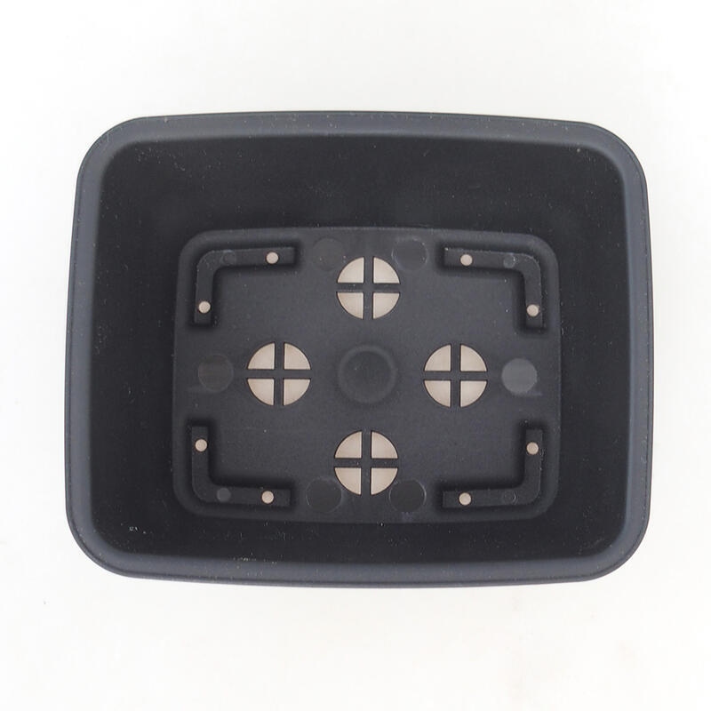 Bonsai tál műanyag MP-10 fekete - 11,5 x 9,5 x 4,5 x 4,5