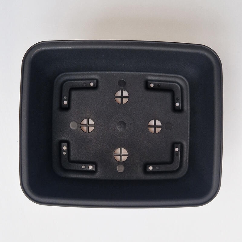 Bonsai tál műanyag MP-12 fekete - 18 x 15 x 6 cm