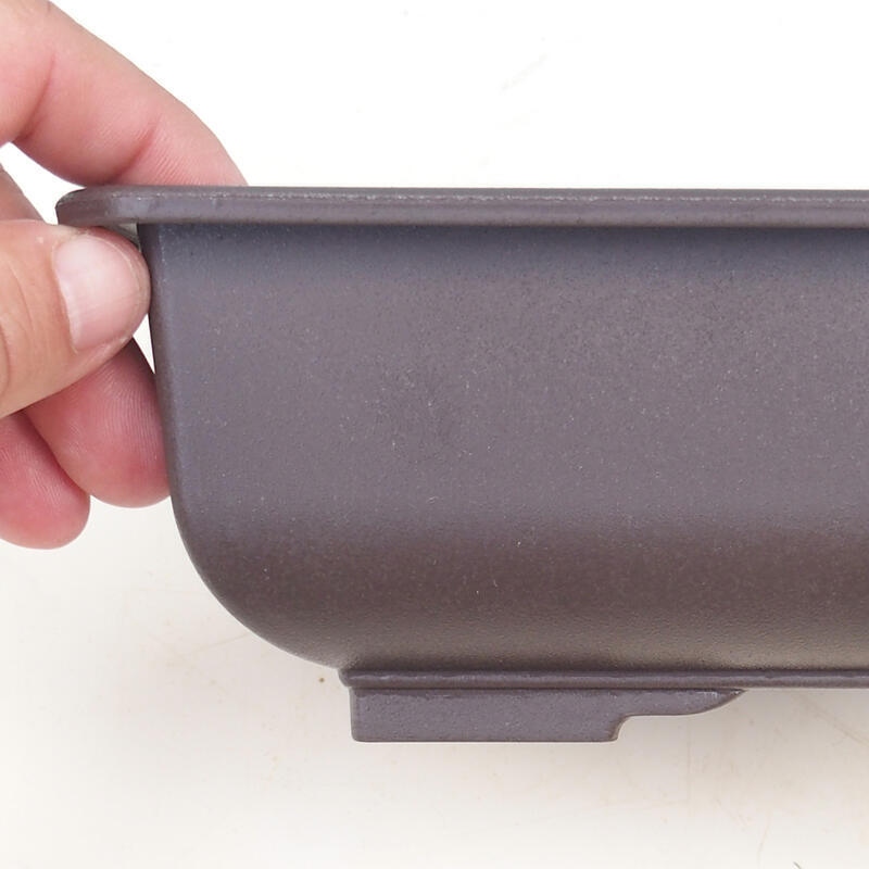 Bonsai tál műanyag MP-2vacl barna - 21,5 x 15,5 x 7,5 cm