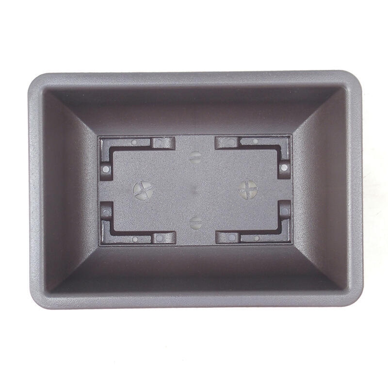 Bonsai tál műanyag MP-2vacl barna - 21,5 x 15,5 x 7,5 cm