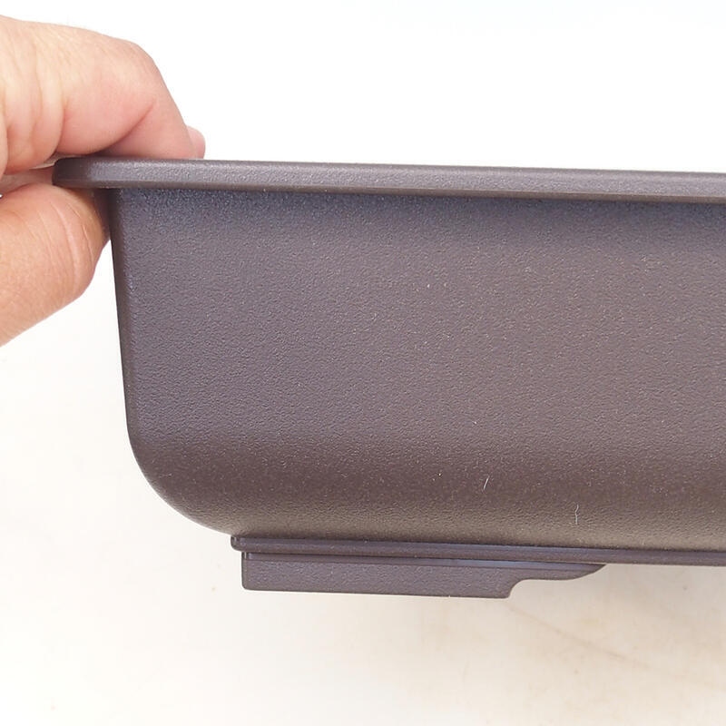 Bonsai tál műanyag MP-7 barna - 34 x 26 x 9 cm