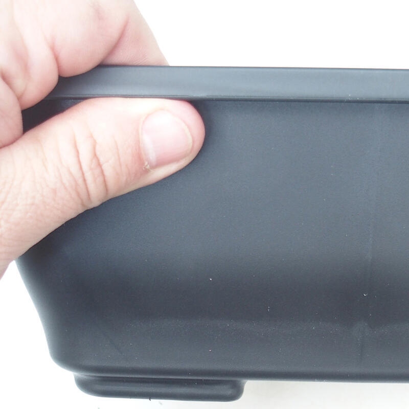 Bonsai tál műanyag MP-9 fekete - 23 x 19 x 9 cm